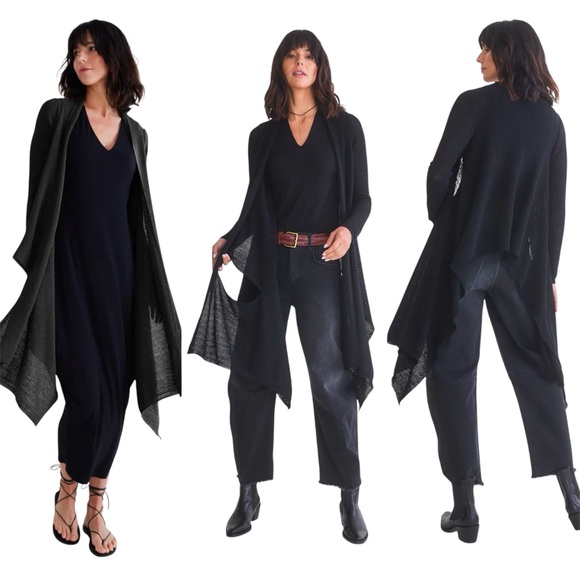 Ruti Haven Wrap Knit Cardigan in Black Size XS/S - Picture 2 of 8